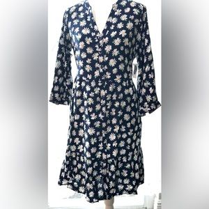 New 56% cotton 44% rayon navy blue color